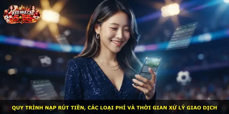 Quy trình nạp rút tiền, các loại phí và thời gian xử lý giao dịch