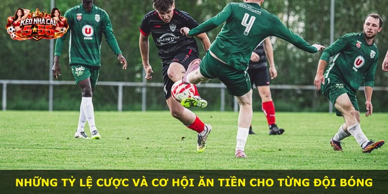 Những tỷ lệ cược và cơ hội ăn tiền cho từng đội bóng